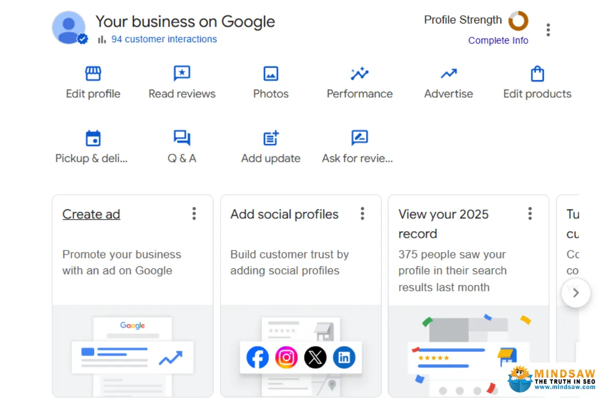 1. Google Business Profile Optimization