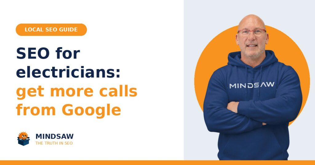 Bret Moleta of Mindsaw on the cover of a guide to SEO for electricians